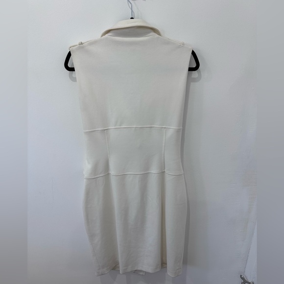 Calvin Klein Women's Cream Zip-Front Dress - Size 14 - Picture 11 of 15